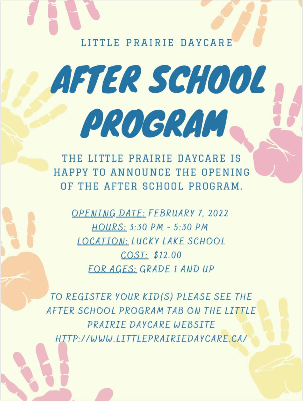 Little Prairie Daycare Incorporated - Licensed Daycare in Lucky Lake, SK